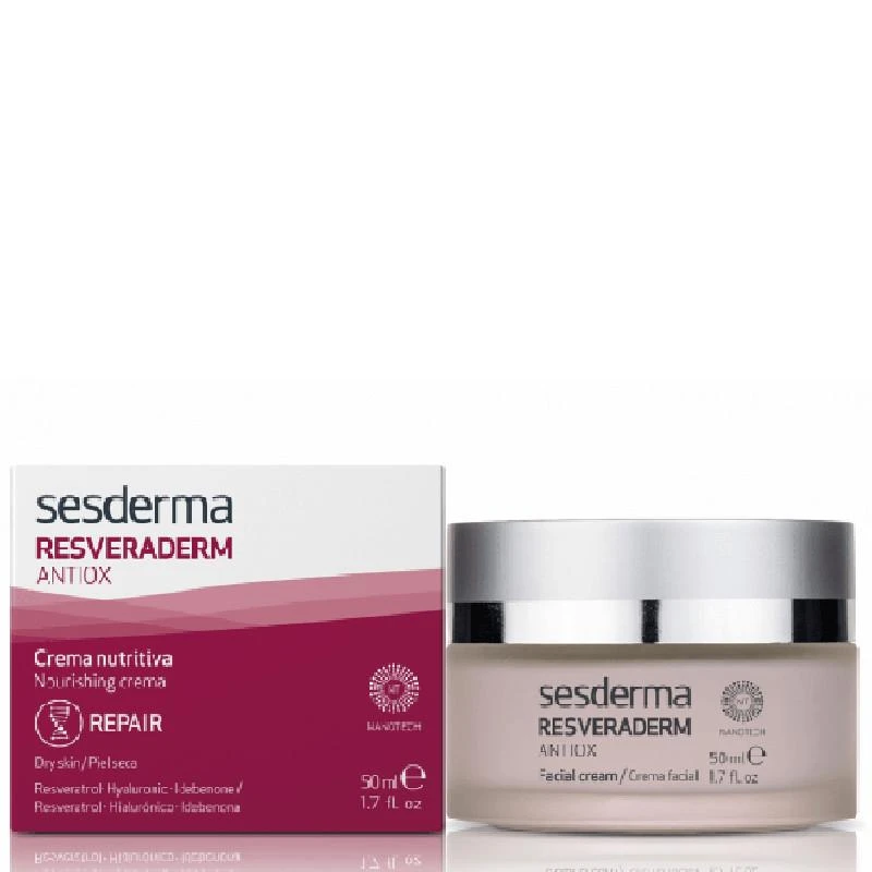 Sesderma Resveraderm Antiox Cream For Dry Skin 50ml 4 Sesderma Resveraderm Antiox Cream For Dry Skin 50ml - Image 2